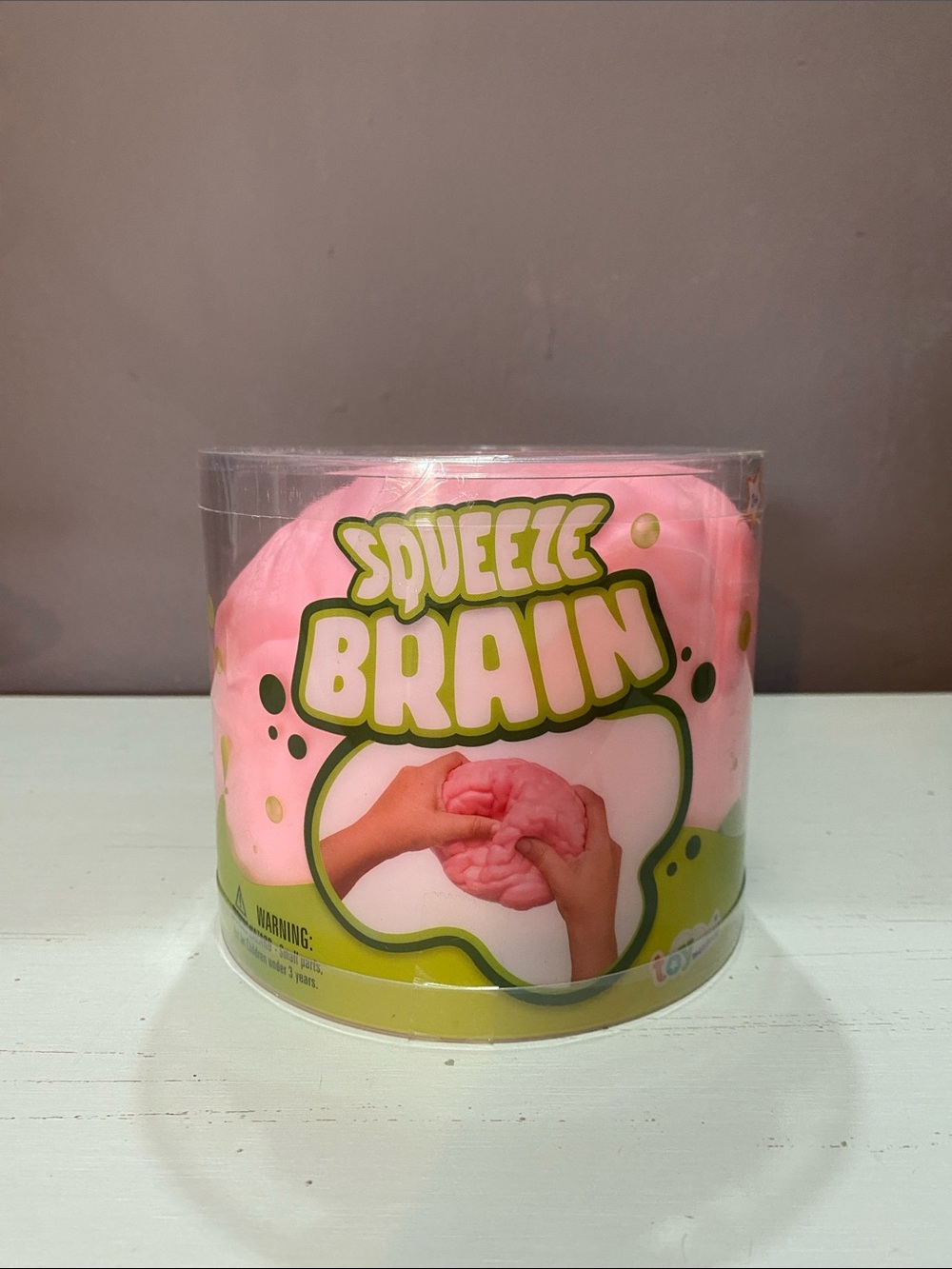 X-Large Pink Brain Squishy Squeeze Ball  Fidget Toy ULTRA RARE